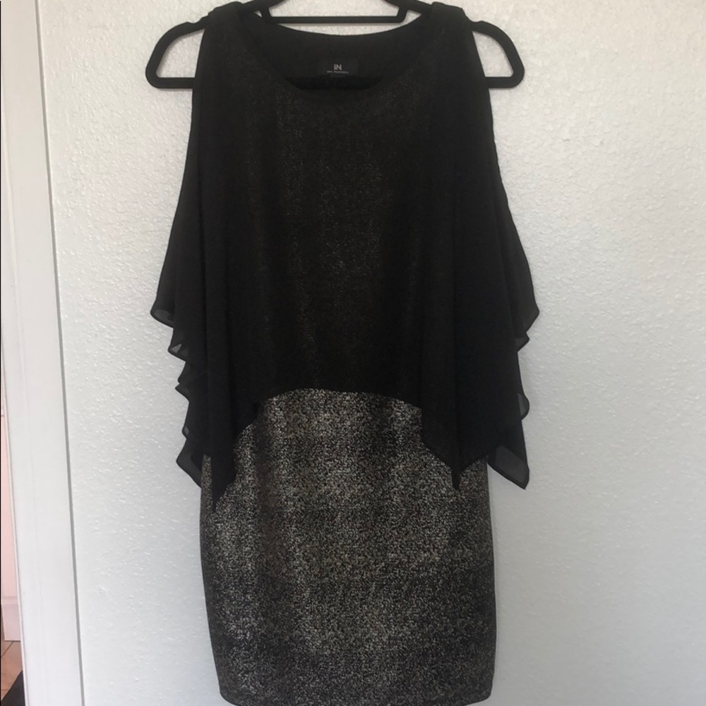 Short Black and Gold Dress